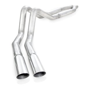 Ford F-150 Performance Exhaust - Behind Passenger Rear Tire - Stainless Works - Catback, S-Tube, Polished Tips - `11-`14